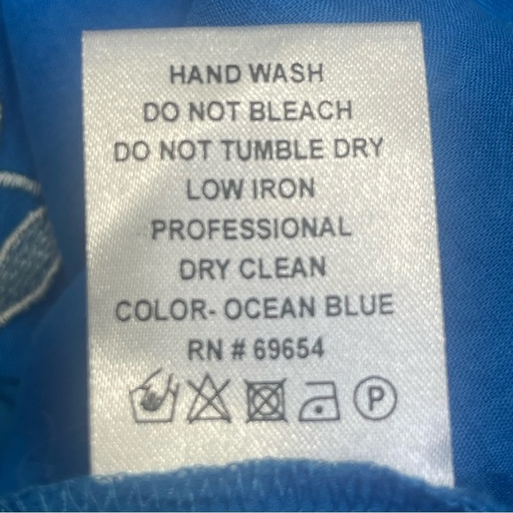 RahiCali Daisy Off-The-Shoulder Embroidered with Tassels Ties Dress Small NWT - Picture 9 of 9